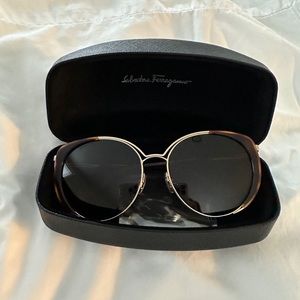 Salvatore Ferragamo Brown Gradient Cat Eye Ladies Sunglasses SF207S 723 60